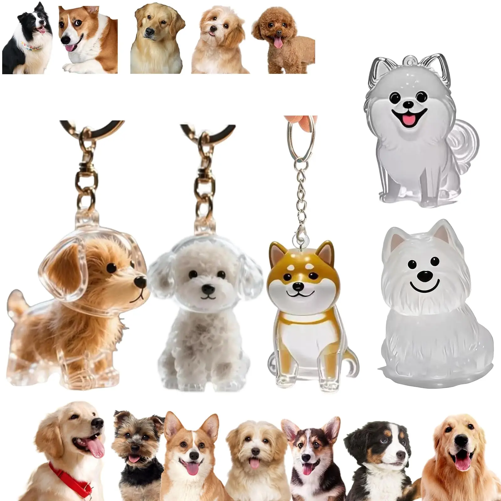 Pet Supplies Outlet - Przezroczysty wisiorek pamięci o pochodzeniu zwierzaka,