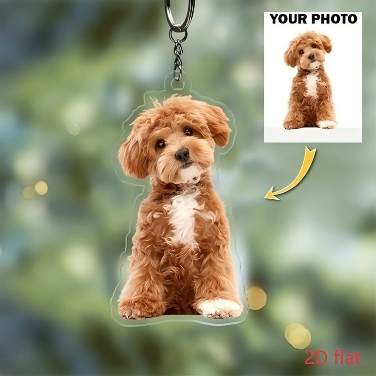 Pet Supplies Outlet - Personalizowany brelok ze zdjęciem – Akrylowy