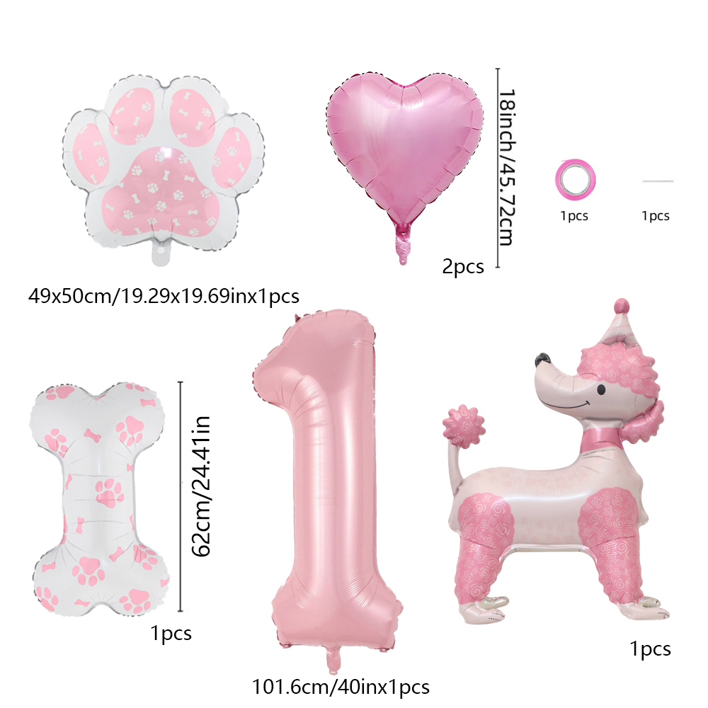 Zestaw: różowy pudel, balony z – Pet Supplies Outlet recenzja i cena